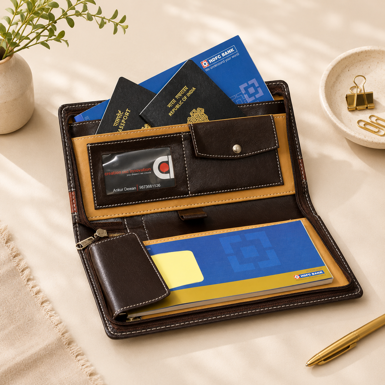 Cheque Book Holder